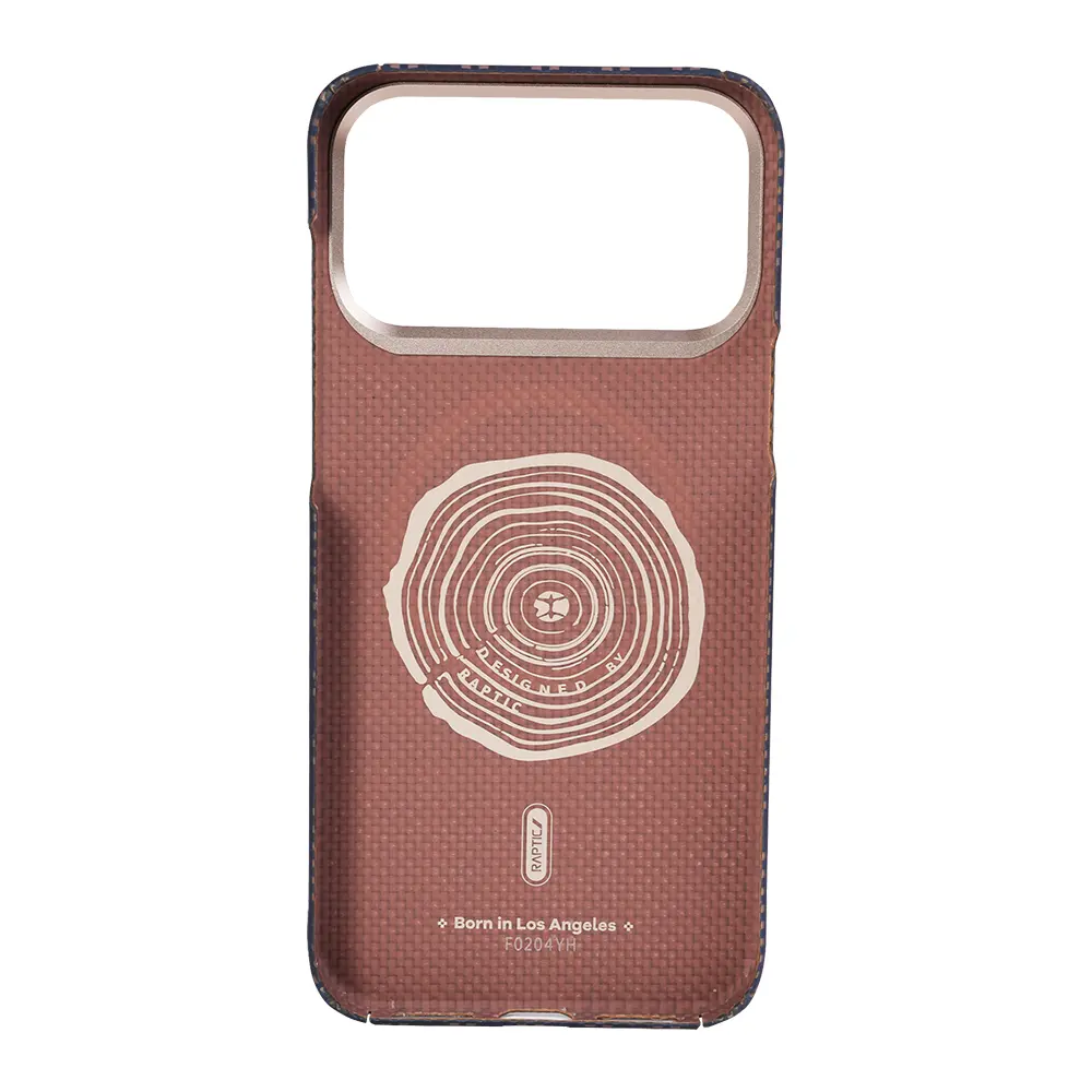 iPhone 17 Pro MagSafe Uyumlu Aramid Dokulu Kılıf - Raptic Aramid Skin
