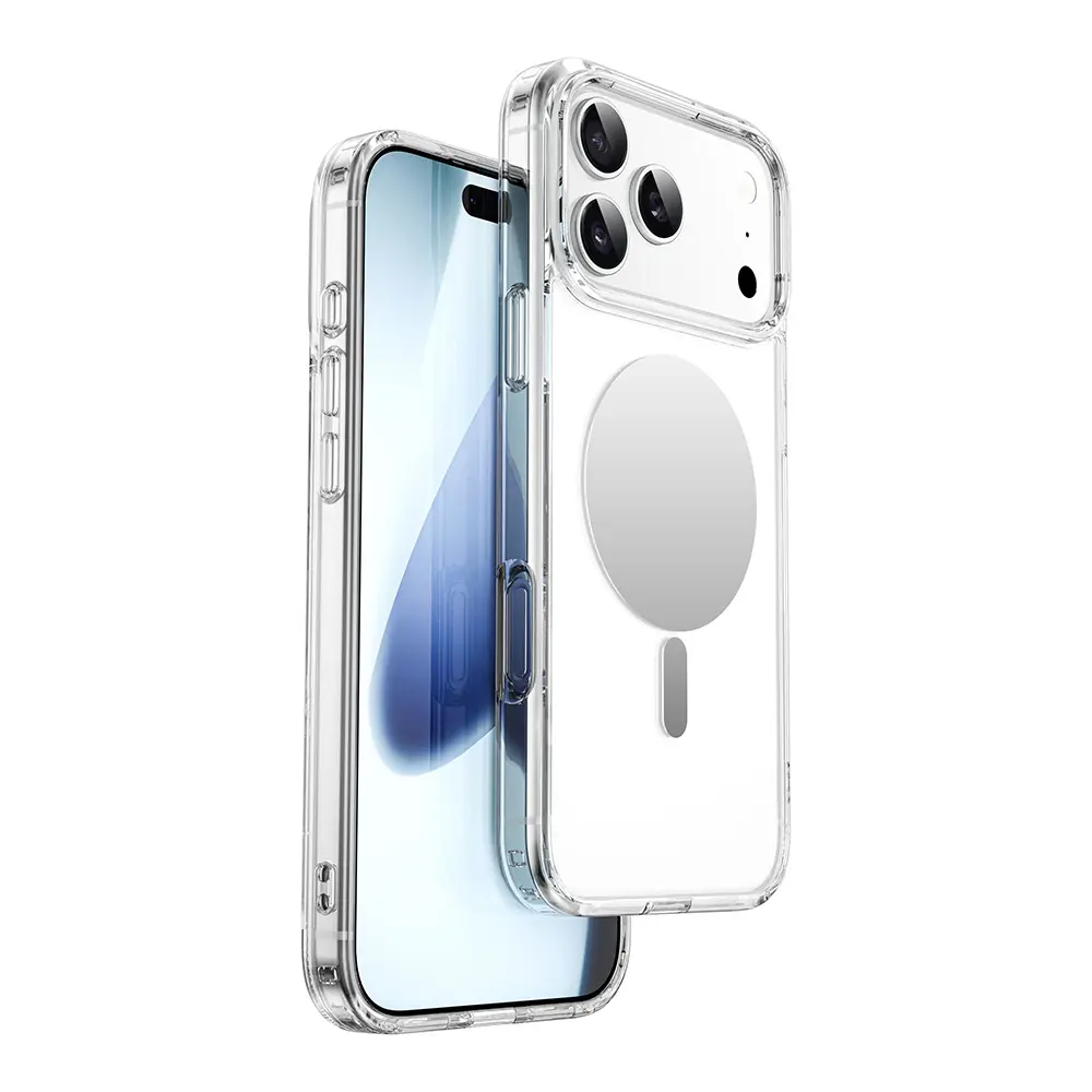 iPhone 17 Pro MagSafe Uyumlu Şeffaf Aynalı Kılıf - Wiwu MCC-701