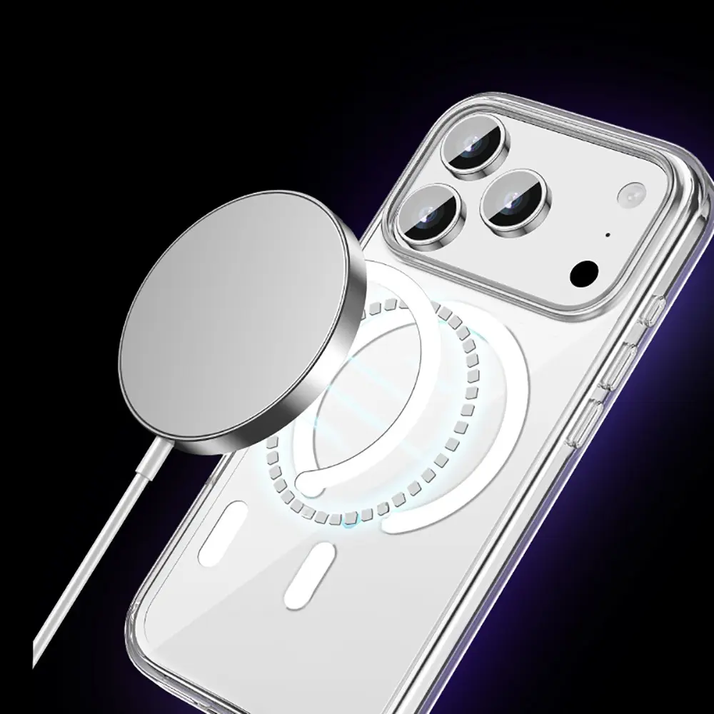 iPhone 17 Pro MagSafe Uyumlu Şeffaf Sert PC Kılıf - Wlons Pita