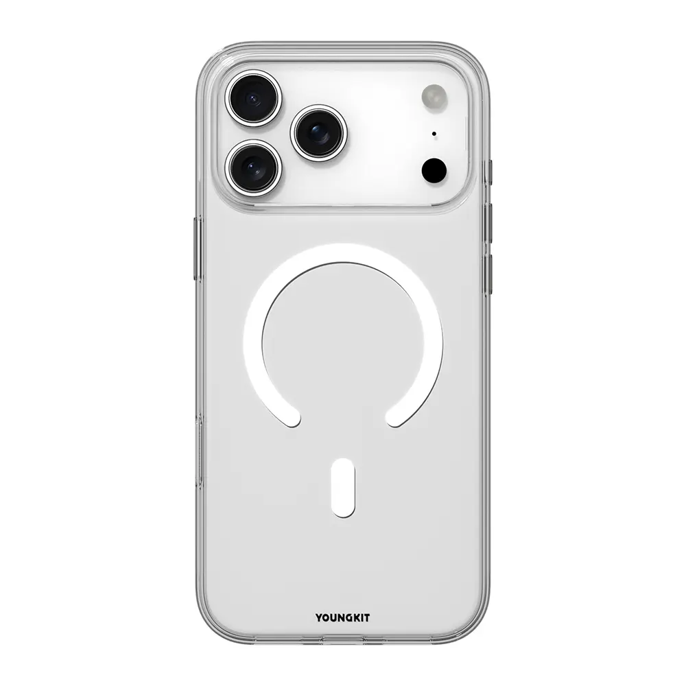 iPhone 17 Pro MagSafe Uyumlu Şeffaf Kılıf - Youngkit Clear