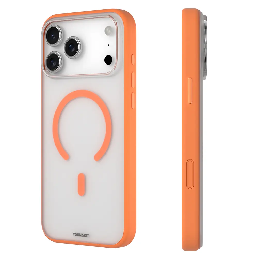 iPhone 17 Pro MagSafe Uyumlu Şeffaf Kılıf - Youngkit Clear