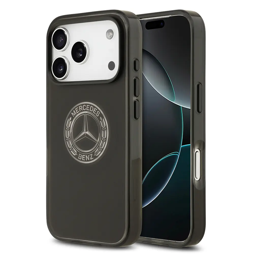 iPhone 17 Pro MagSafe Uyumlu Şeffaf Kılıf - Mercedes Benz Nostaljik Yıldız