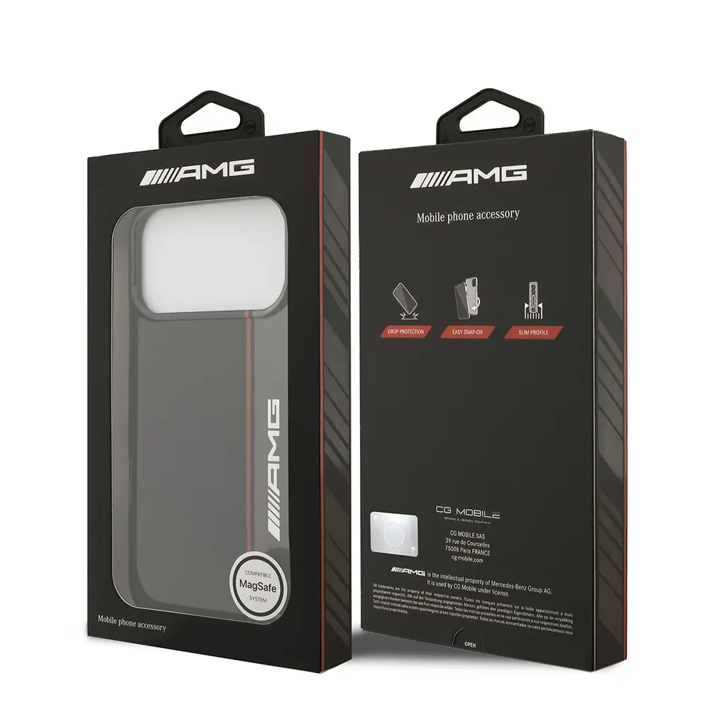 iPhone 17 Pro Max MagSafe Uyumlu Çift Katmanlı Kılıf - AMG Bow Lines