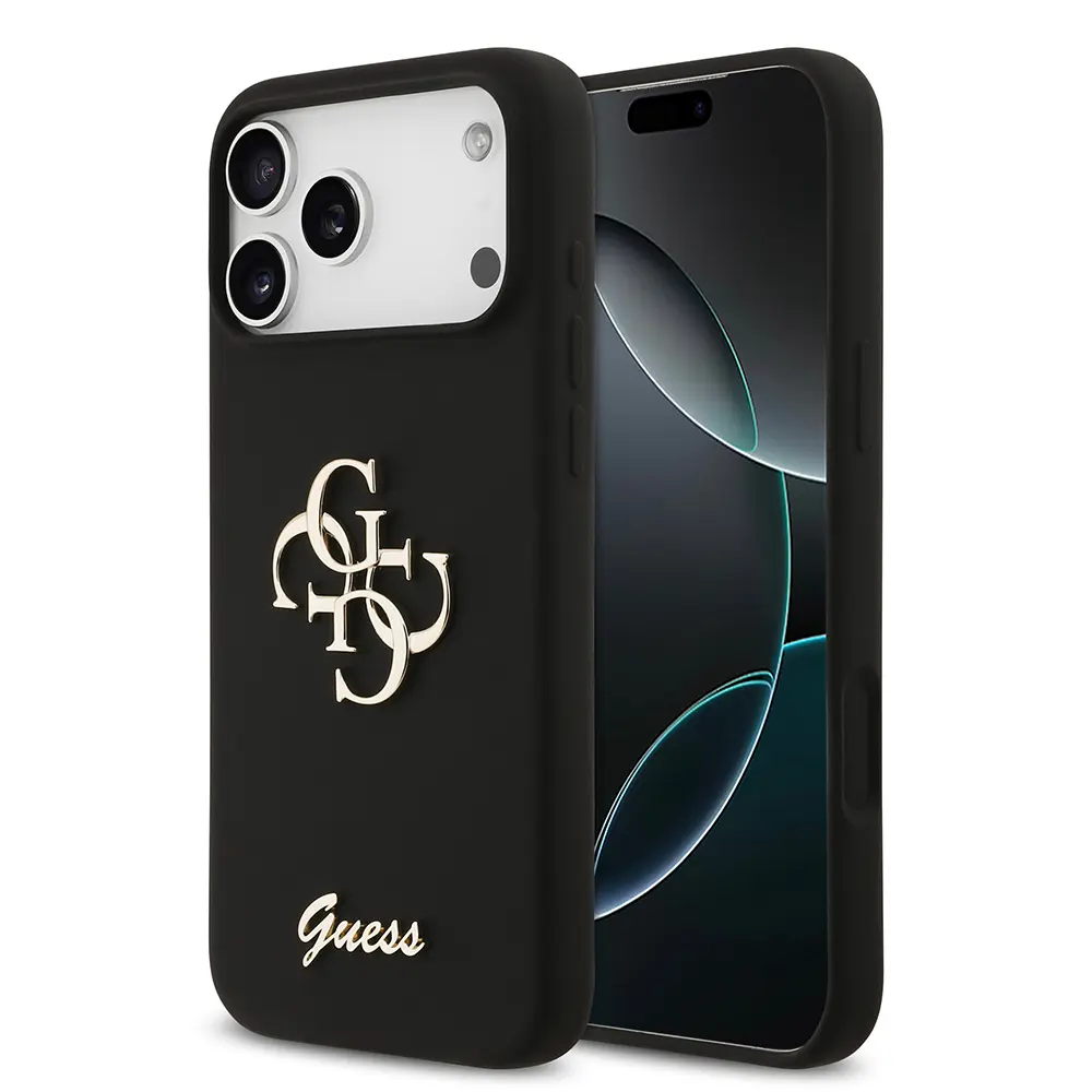iPhone 17 Pro Max Kılıf, Grained Yazı Logolu - Guess