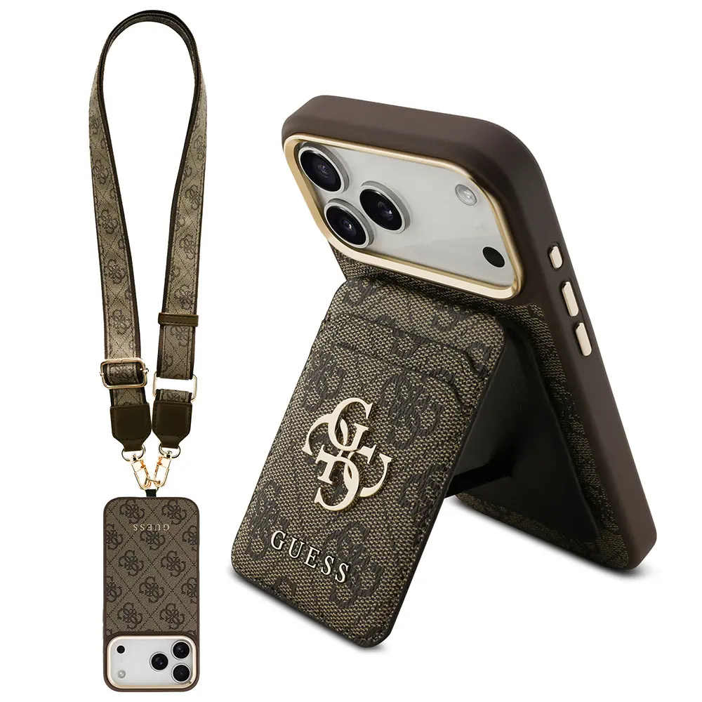 iPhone 17 Pro Max MagSafe Uyumlu Kartlıklı Kılıf - Guess