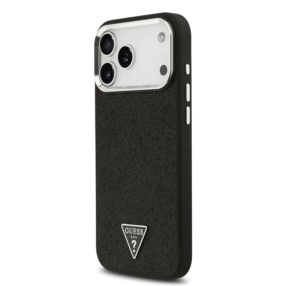 iPhone 17 Pro Max MagSafe Uyumlu Metal Kamera Çerçeveli Kılıf - Guess Glitter