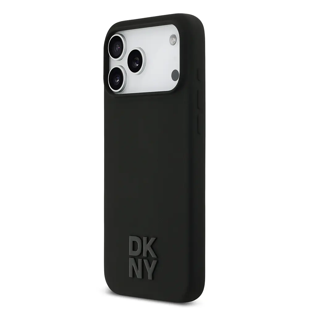 iPhone 17 Pro Max MagSafe Uyumlu Silikon Kılıf - DKNY Metal Logolu