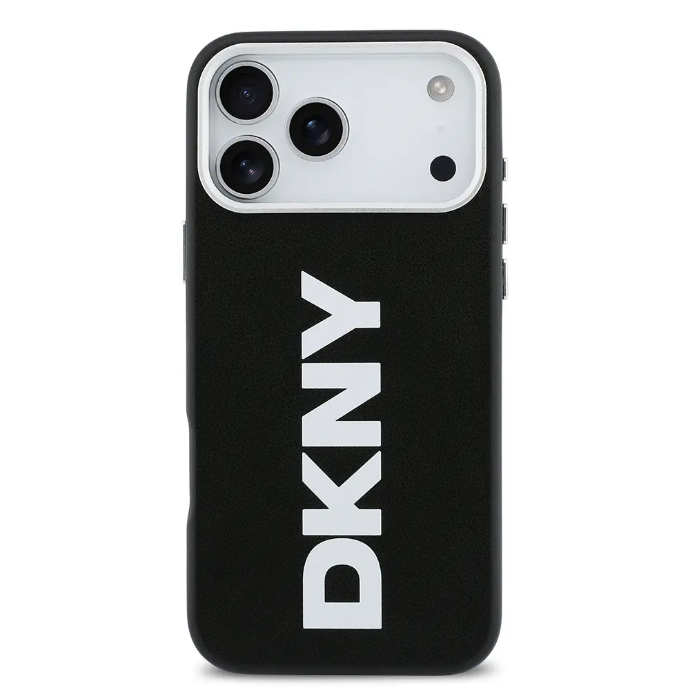 iPhone 17 Pro Max MagSafe Uyumlu PU Kılıf - DKNY Büyük Dikey Logolu