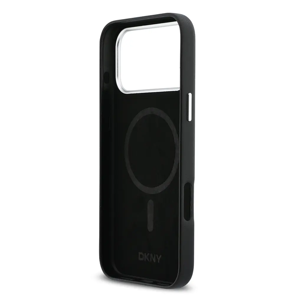 iPhone 17 Pro Max MagSafe Uyumlu PU Kılıf - DKNY Büyük Dikey Logolu