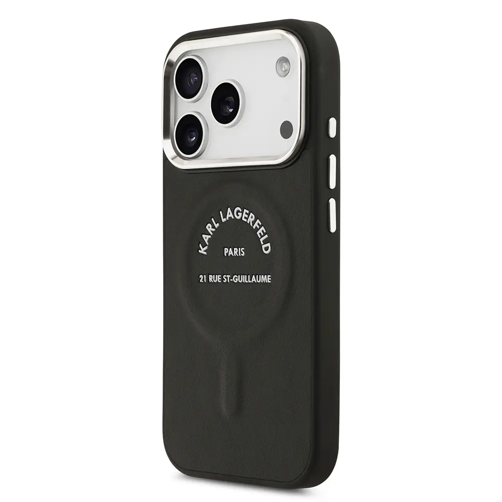iPhone 17 Pro Max MagSafe Uyumlu PU Deri Kılıf - Karl Lagerfeld Paris RSG