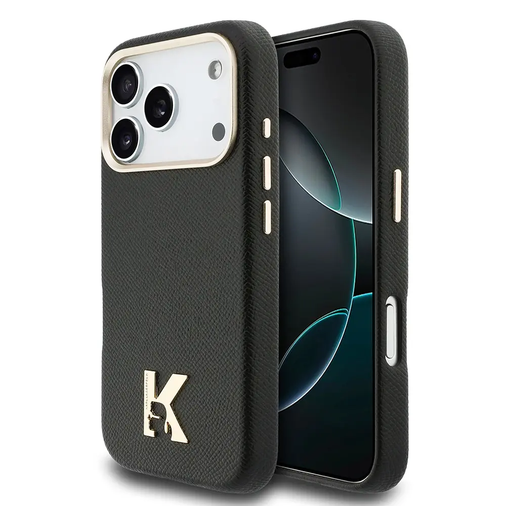 iPhone 17 Pro Max MagSafe Uyumlu PU Deri Kılıf - Karl Lagerfeld KHEAD