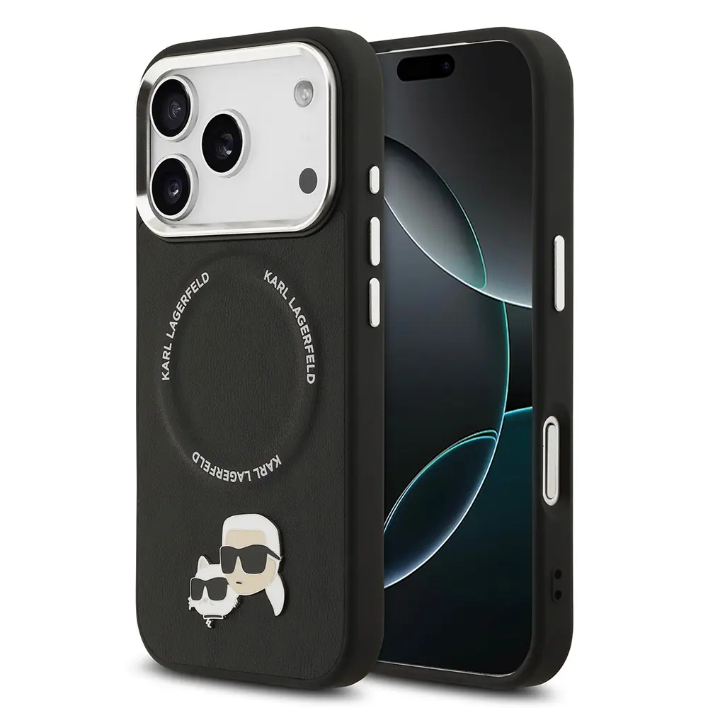 iPhone 17 Pro Max MagSafe Uyumlu PU Deri Kılıf - Karl Lagerfeld K&C