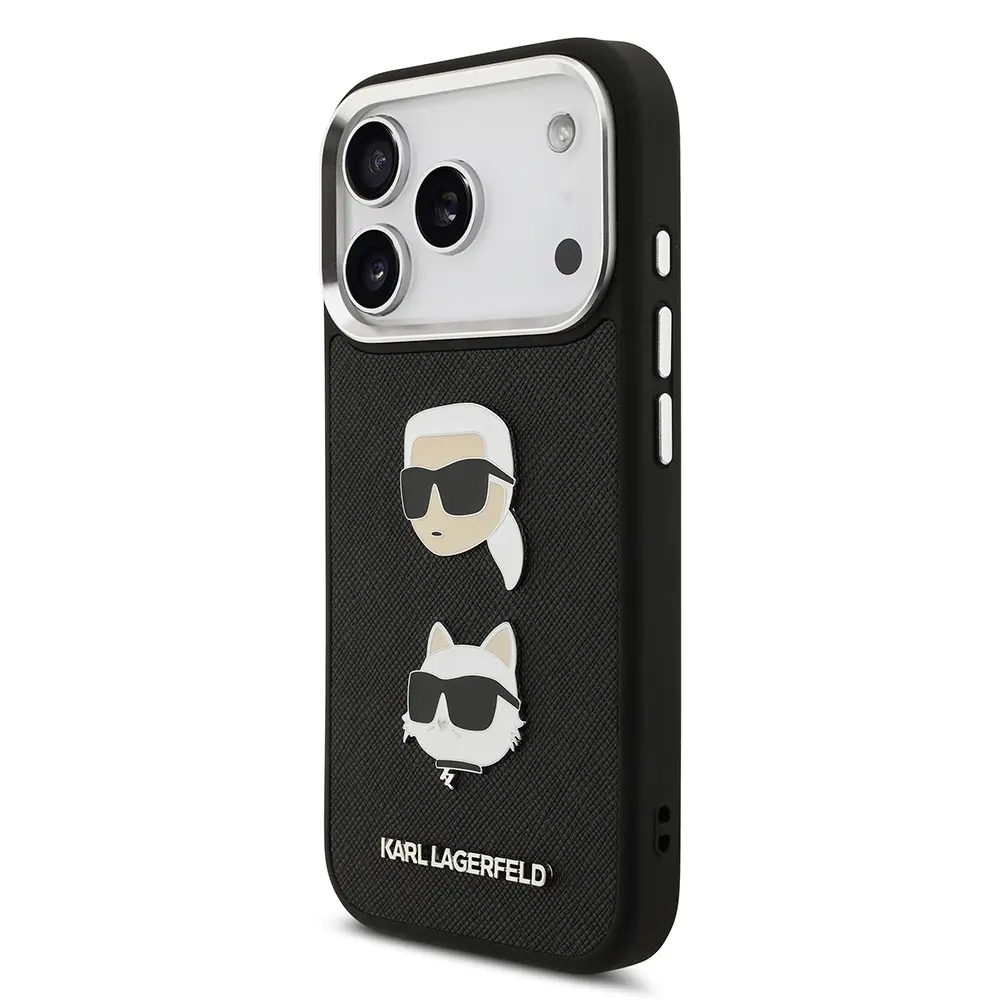 iPhone 17 Pro Max Kılıf, Metal Logolu ve İnce Yapı - Karl Lagerfeld K&C Heads Pin