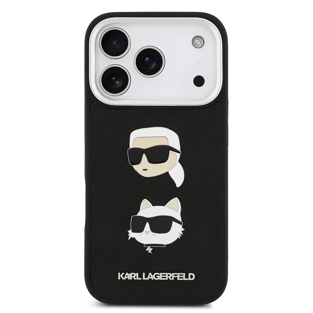 iPhone 17 Pro Max Kılıf, Metal Logolu ve İnce Yapı - Karl Lagerfeld K&C Heads Pin