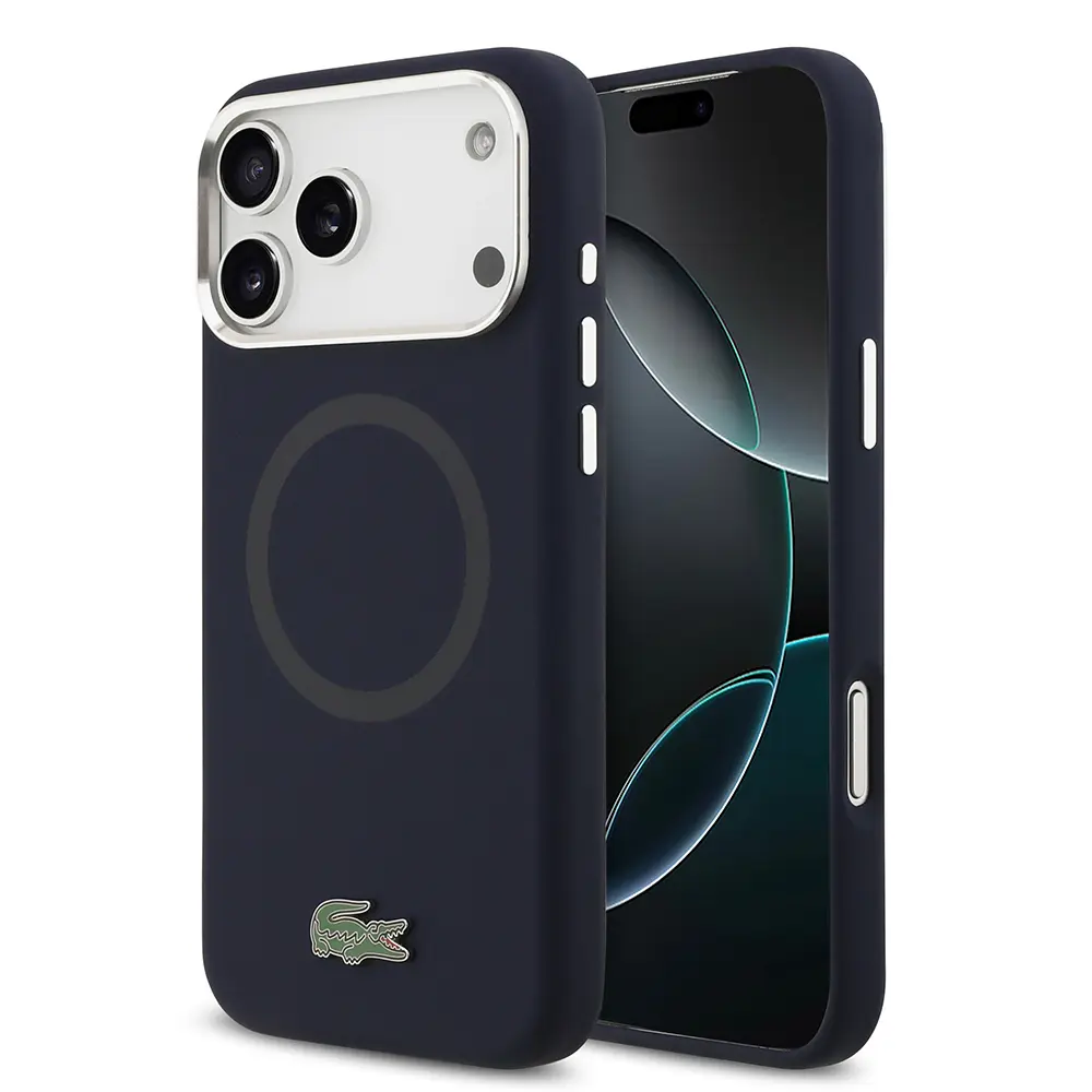 iPhone 17 Pro Max MagSafe Uyumlu Silikon Kılıf - Lacoste İkonik Logolu