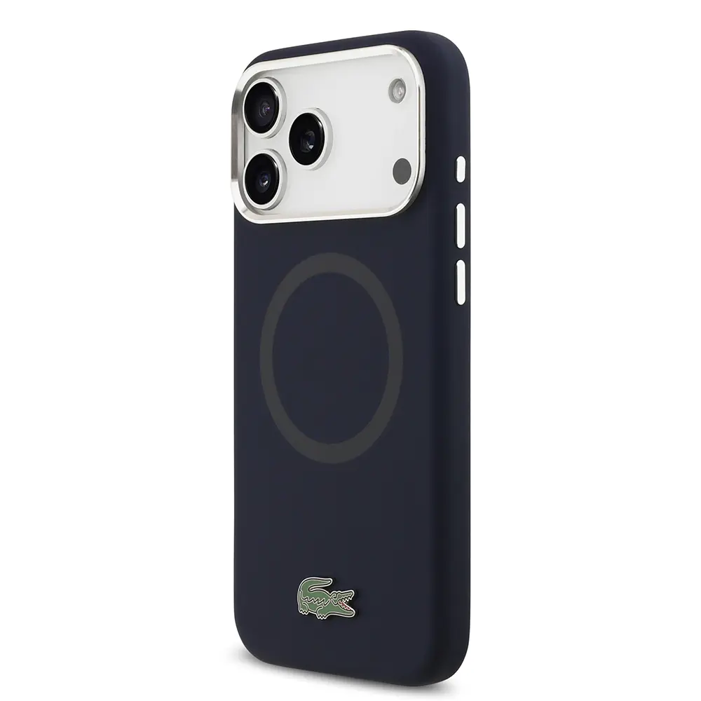 iPhone 17 Pro Max MagSafe Uyumlu Silikon Kılıf - Lacoste İkonik Logolu