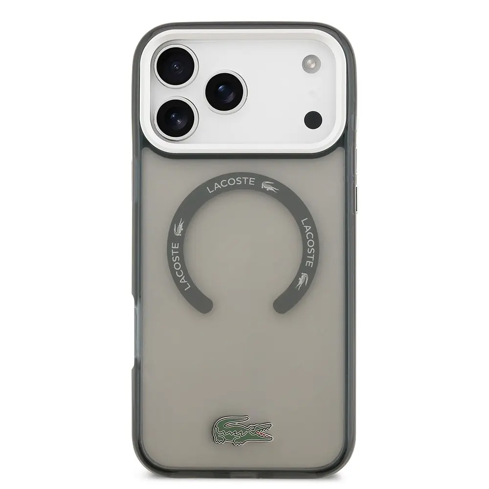 iPhone 17 Pro Max MagSafe Uyumlu Kılıf - Lacoste Lisanslı Buzlu Kapak