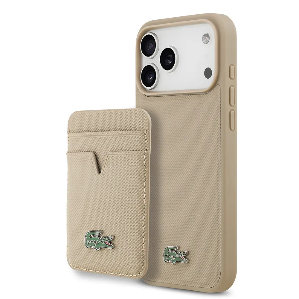 iPhone 17 Pro Max MagSafe Uyumlu Kartlıklı Kılıf - Lacoste Lisanslı