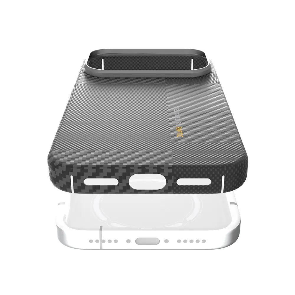 iPhone 17 Pro Max MagSafe Uyumlu Aramid Fiber Kılıf - Raptic Geotik