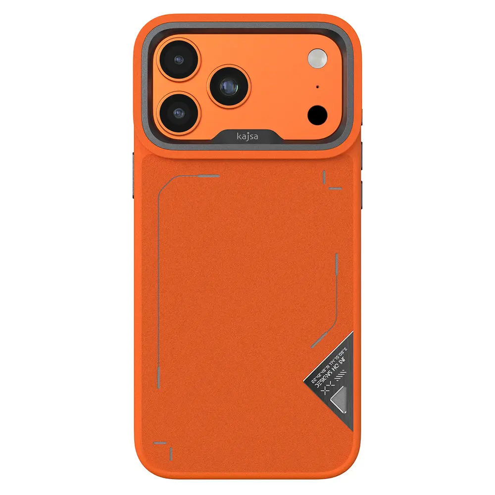 iPhone 17 Pro Max MagSafe Uyumlu Metal Kamera Çerçeveli Kılıf - Kajsa Matrix Collection