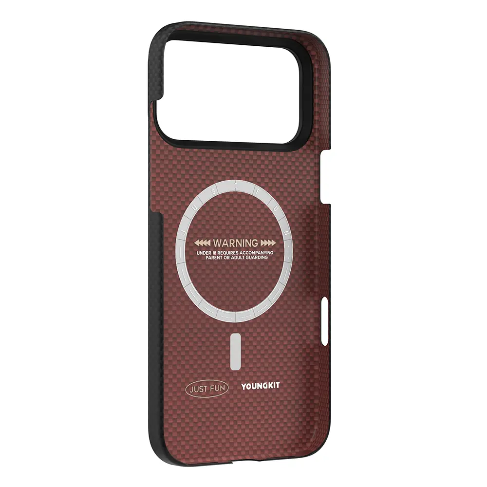 iPhone 17 Pro Max MagSafe Uyumlu Aramid Fiber Kılıf - Youngkit Extreme Wing