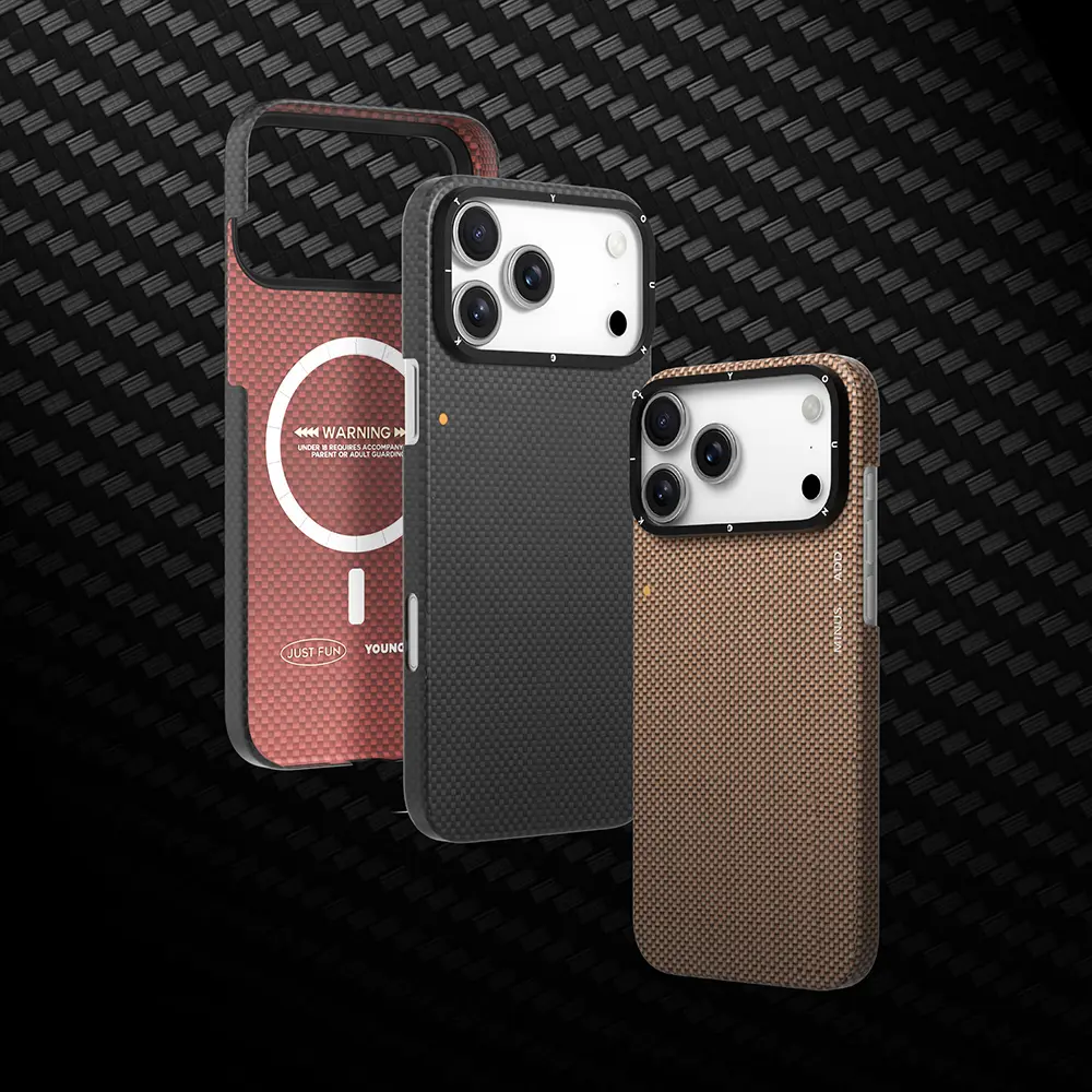 iPhone 17 Pro Max MagSafe Uyumlu Aramid Fiber Kılıf - Youngkit Extreme Wing