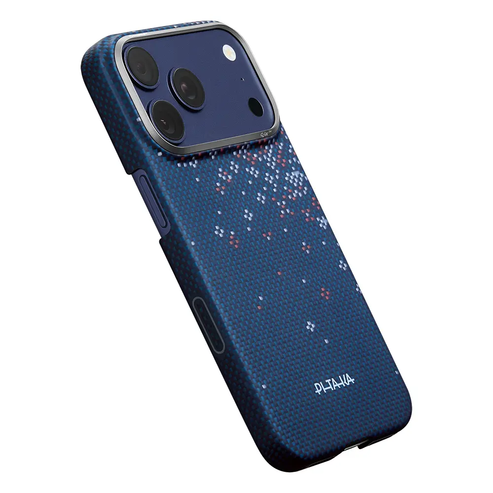 iPhone 17 Pro Max MagSafe Uyumlu Aramid Fiber Kılıf - Pitaka Sakura Hours