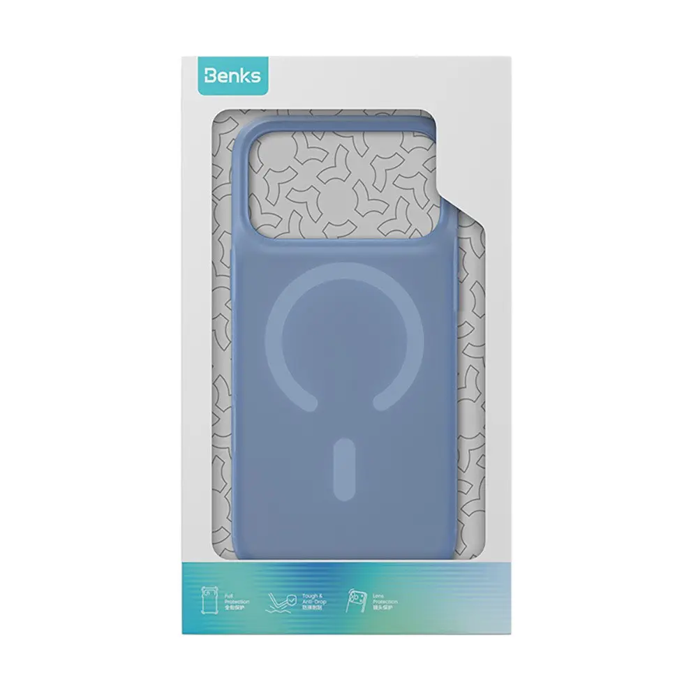 iPhone 17 Pro Max MagSafe Uyumlu Yarı Şeffaf Kılıf - Benks C-Magnet Lucid ArmorPro