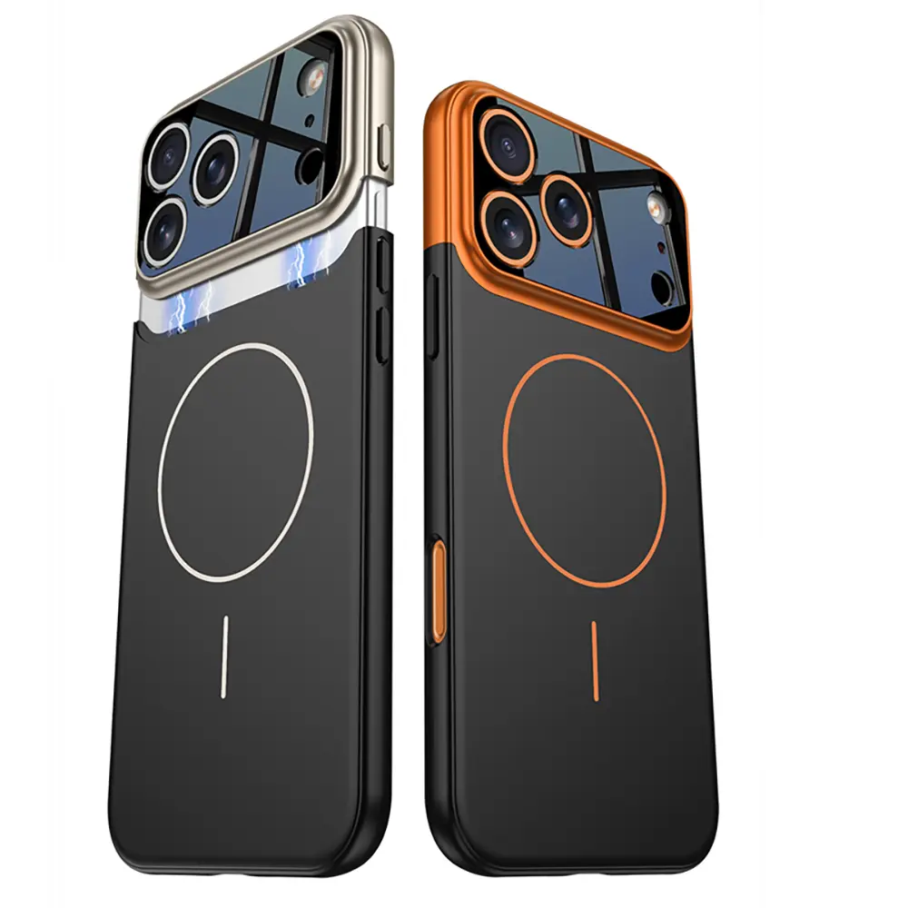 Apple iPhone 17 Pro Max Kılıf M-safe Şarj Özellikli Çift Parçalı Zore Napoli Kapak