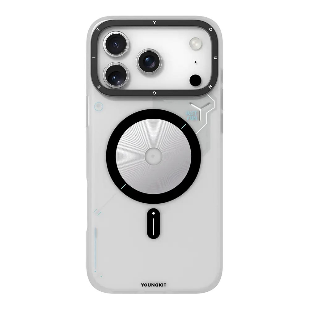 iPhone 17 Pro Max MagSafe Uyumlu Disk Desenli Kılıf - Youngkit Disc Battle