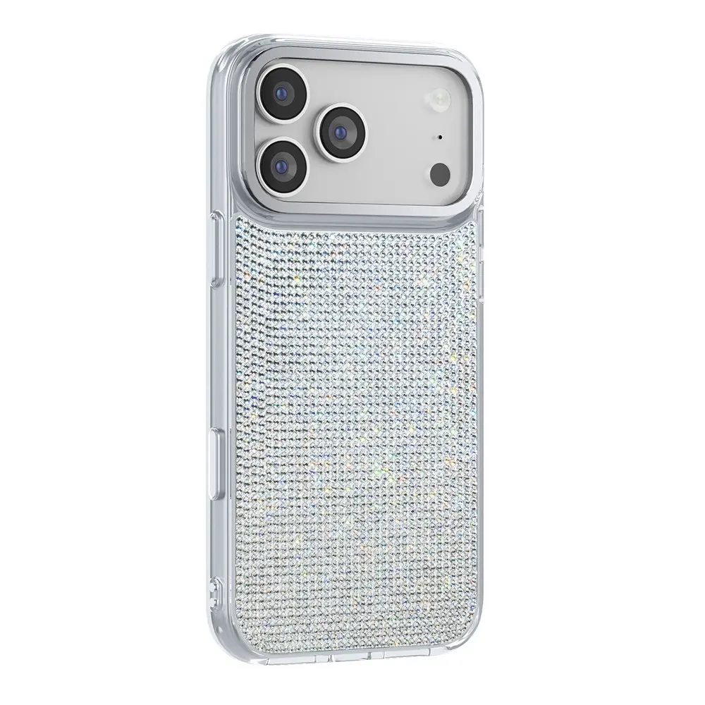 iPhone 17 Pro Max MagSafe Uyumlu Swarovski Taşlı Kılıf - Zore Paris Riva