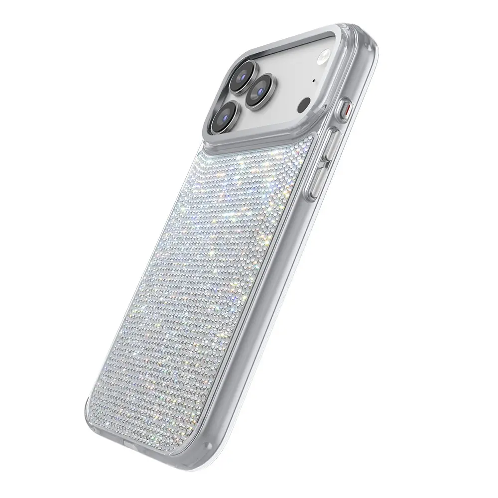 iPhone 17 Pro Max MagSafe Uyumlu Swarovski Taşlı Kılıf - Zore Paris Riva