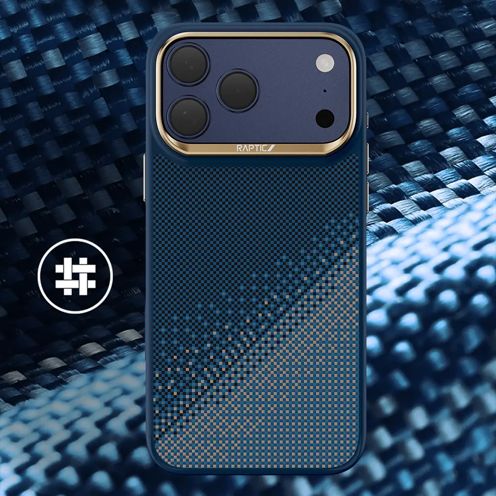 iPhone 17 Pro Max MagSafe Uyumlu Aramid Fiber Kılıf - Raptic Dual Serenity