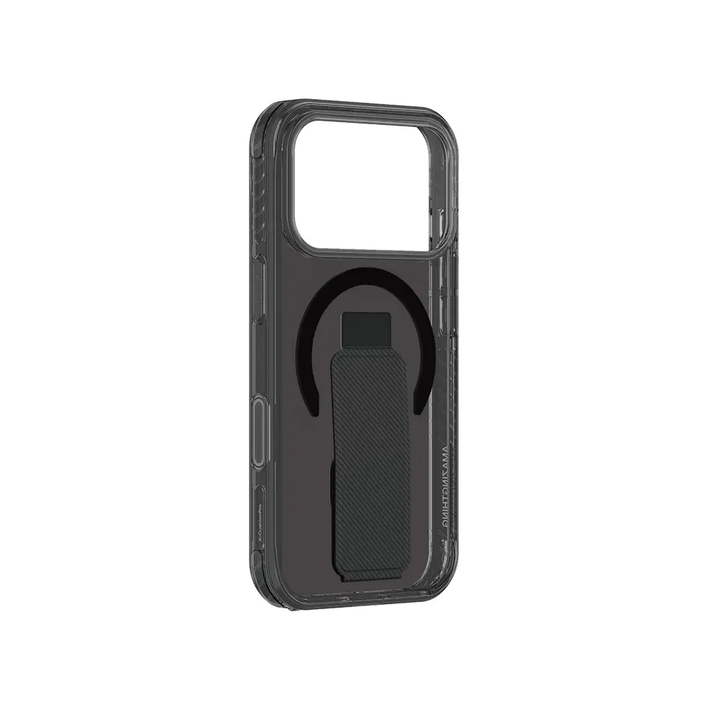 iPhone 17 Pro Max MagSafe Uyumlu Standlı Şeffaf Kılıf - Amazingthing Titan Pro Plus
