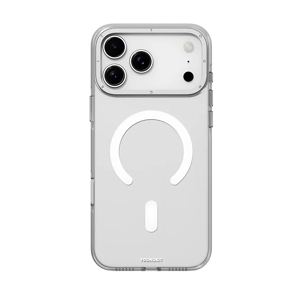 iPhone 17 Pro Max MagSafe Uyumlu Şeffaf Kılıf - Youngkit Crystal Shield