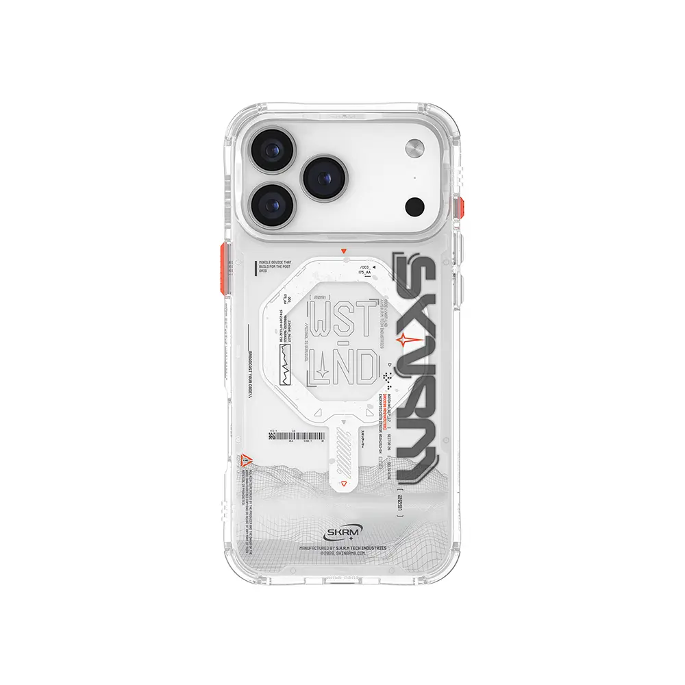 iPhone 17 Pro Max MagSafe Uyumlu Yazı Desenli Kılıf - Skinarma Sonix