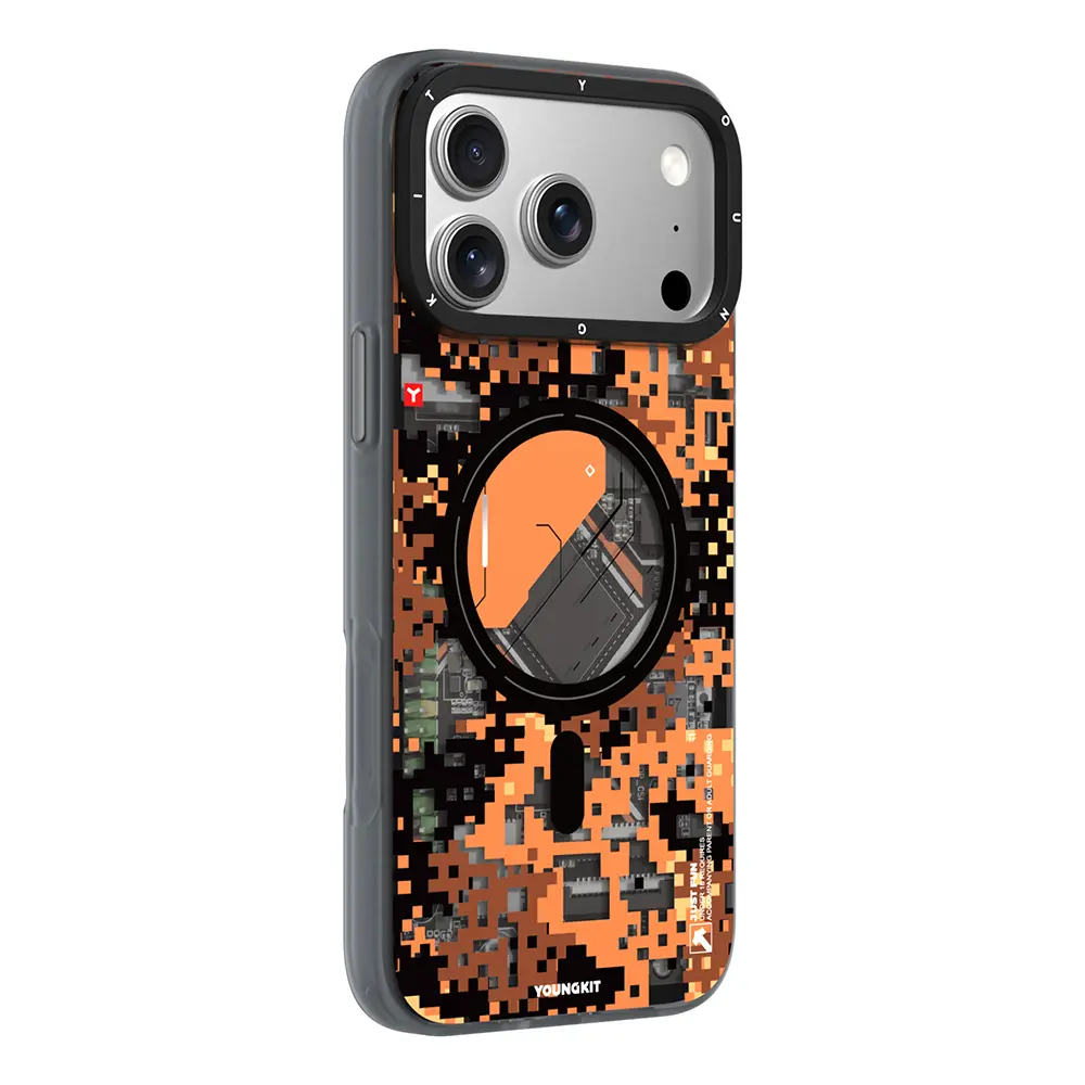 iPhone 17 Pro Max MagSafe Uyumlu Kamuflaj Kılıf - Youngkit Camouflage Sykell