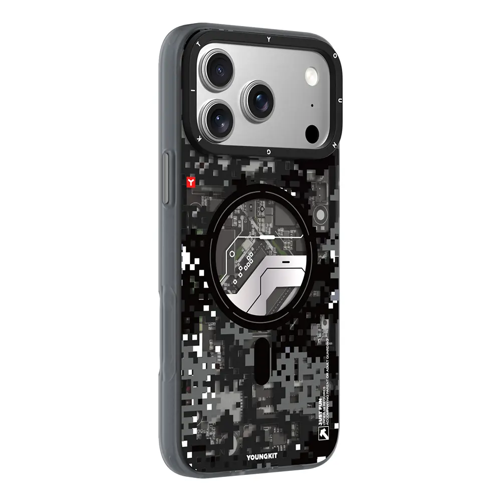 iPhone 17 Pro Max MagSafe Uyumlu Kamuflaj Kılıf - Youngkit Camouflage Sykell