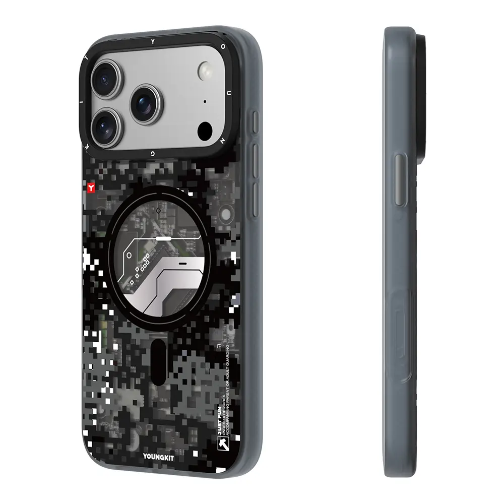 iPhone 17 Pro Max MagSafe Uyumlu Kamuflaj Kılıf - Youngkit Camouflage Sykell