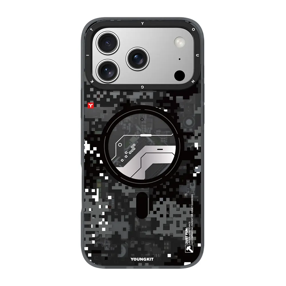iPhone 17 Pro Max MagSafe Uyumlu Kamuflaj Kılıf - Youngkit Camouflage Sykell