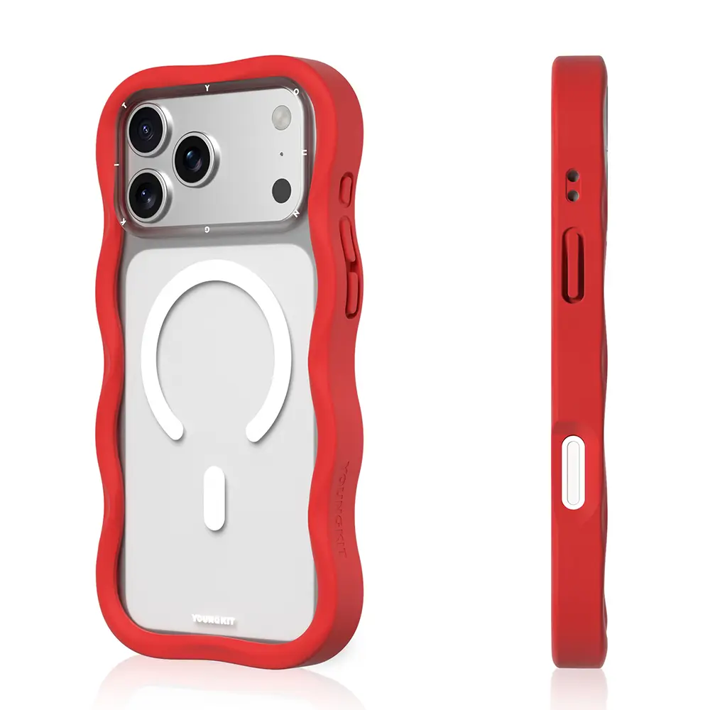 iPhone 17 Pro Max MagSafe Uyumlu Mat Kılıf - Youngkit Wave