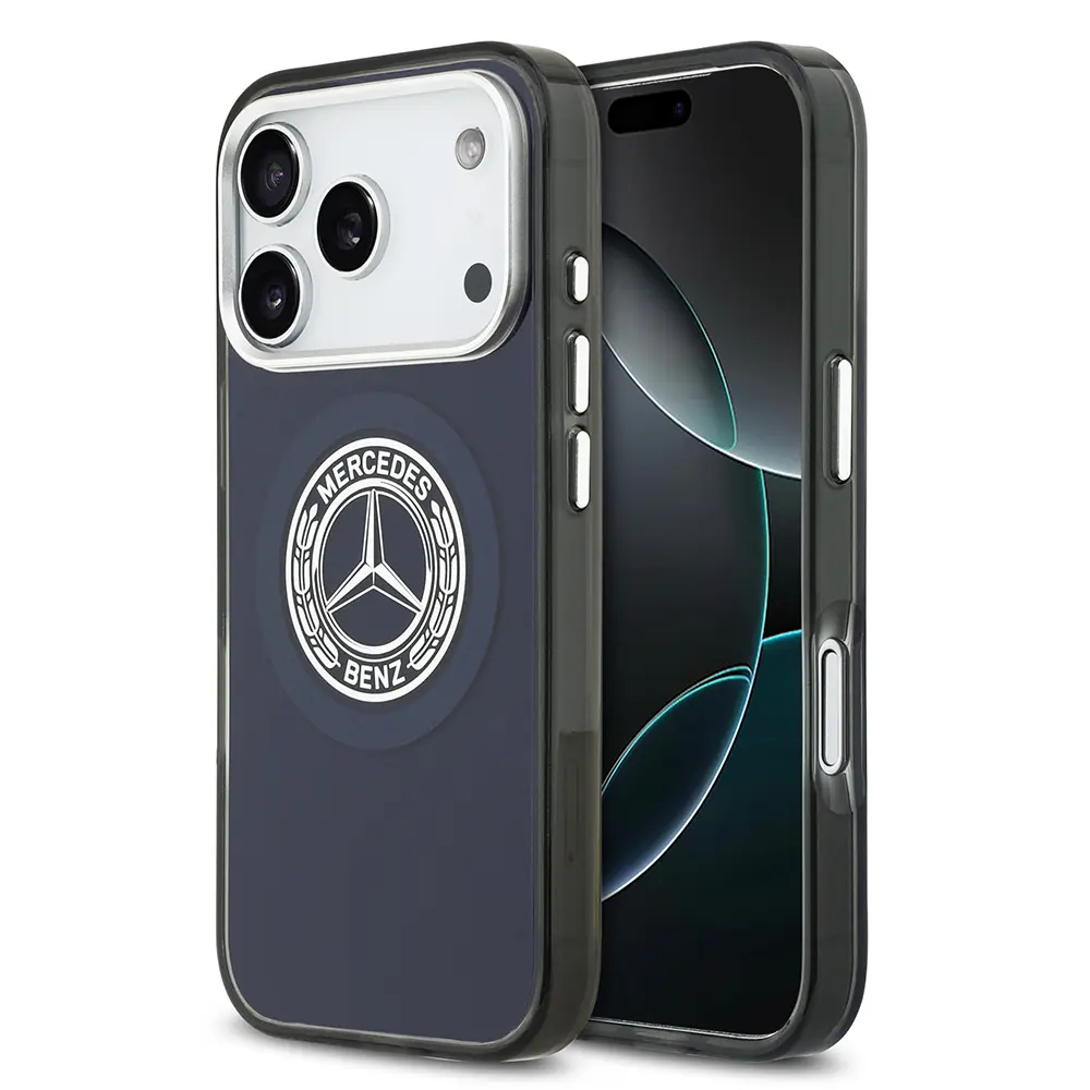 iPhone 17 Pro Max MagSafe Uyumlu Çift Katmanlı PC Kılıf - Mercedes Benz Nostaljik Yıldız