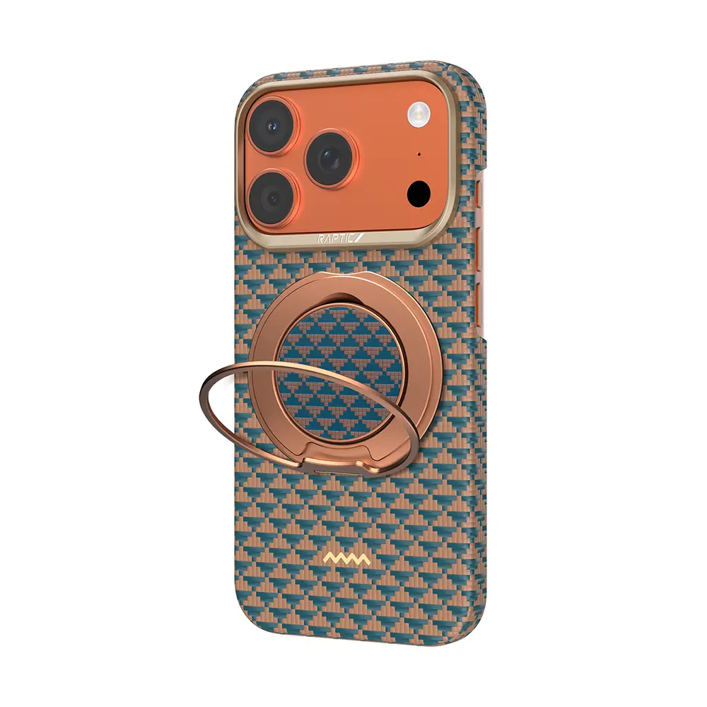 iPhone 17 Pro Max Standlı Aramid Fiber Kılıf - Raptic Destiny 2'si 1 Arada