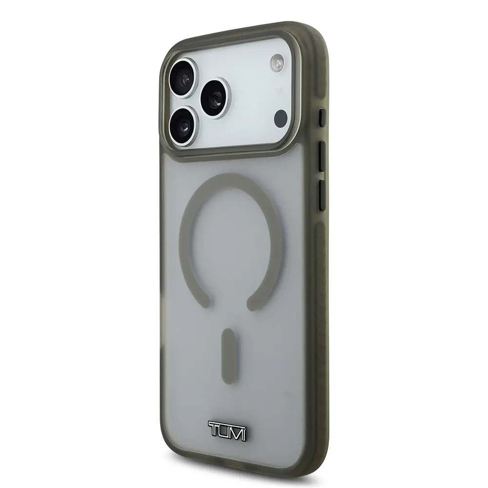 iPhone 17 Pro Max MagSafe Uyumlu Buzlu Transparan Kılıf - TUMI Lisanslı