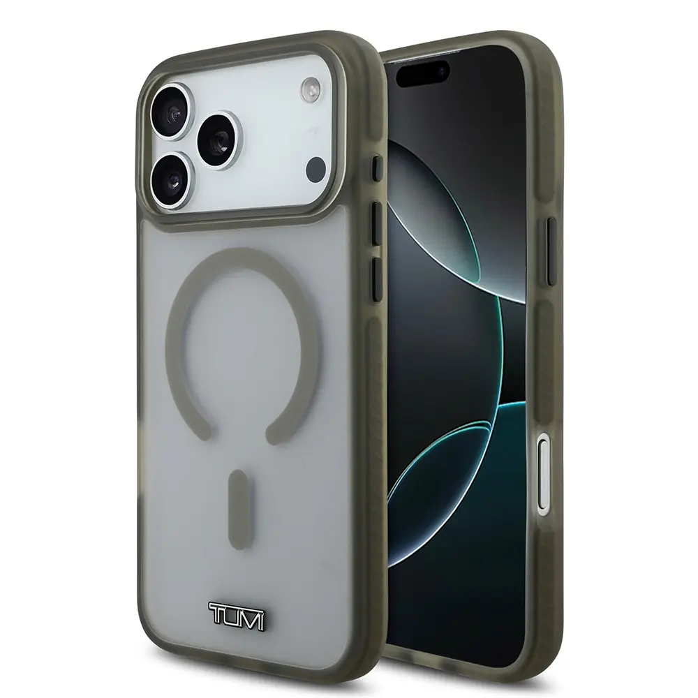 iPhone 17 Pro Max MagSafe Uyumlu Buzlu Transparan Kılıf - TUMI Lisanslı