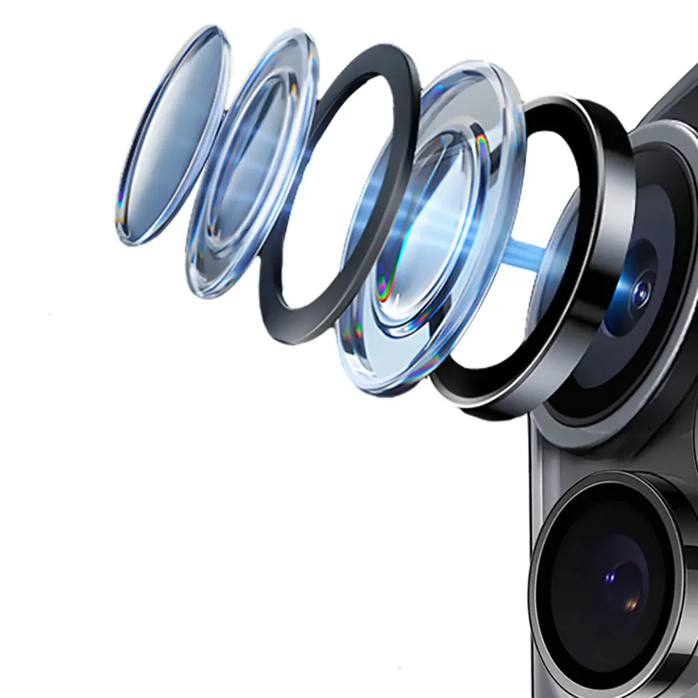 iPhone 17 Pro Max Safir Kamera Lens Koruyucu - Mohseven Alüminyum Kaplamalı