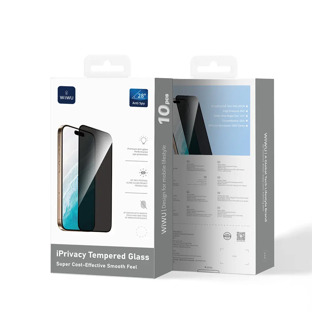 iPhone 17 Pro Max Temperli Cam Ekran Koruyucu, 10'lu Paket - Wiwu GT-015