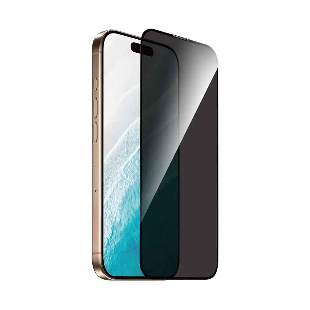 iPhone 17 Pro Max Gizlilik Filtreli Temperli Cam Ekran Koruyucu - Wiwu GT-027 Zero Curved