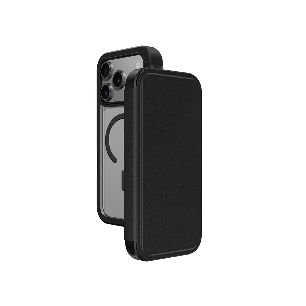 iPhone 17 Pro Kartlıklı Kapaklı Kılıf - Amazingthing Glamour Folio