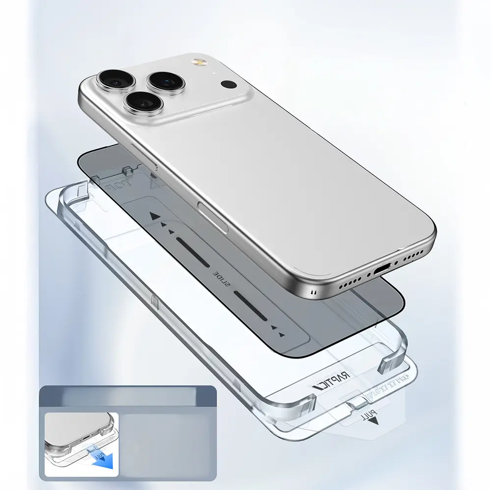 iPhone 17 Ekran Koruyucu 2 Adet, Uygulama Aparatlı - Raptic Air Glass